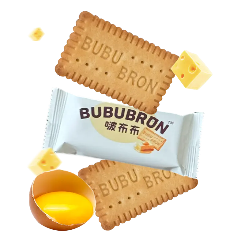 Biskut berperisa keju telur DHA protein tinggi